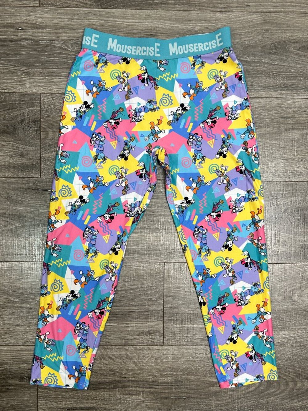 Disney Parks Retro Mousercise Character Leggings Medium